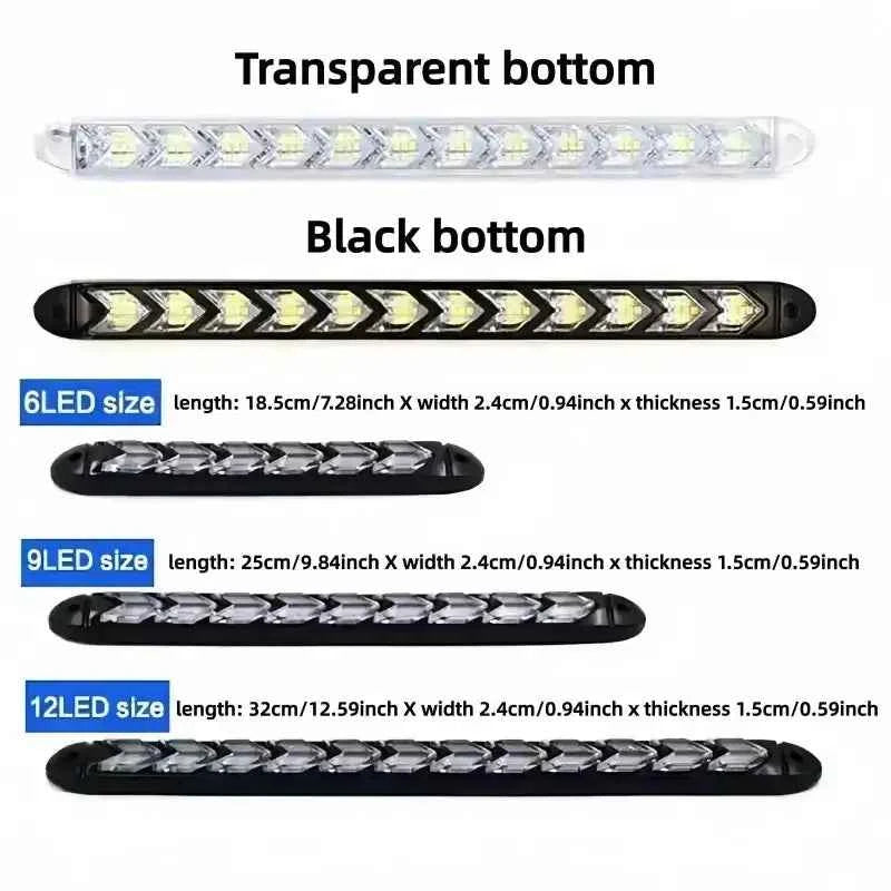 Enhance Your Ride with LED Daytime Running Lights – Dual Color, Universal Fit
