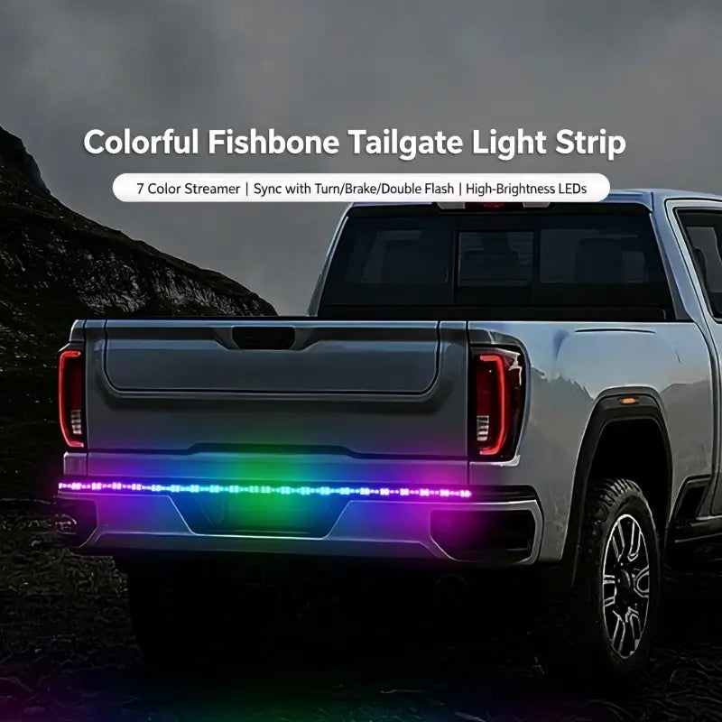 Colored tailgate lights