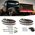 Truck Tailgate LED Light Strip – 12V-24V, 100–240cm, Fits Most Pickup Trucks