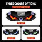 Solar Powered Devil Eyes Car LED Warning Light