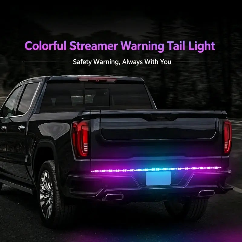 Colored tailgate lights
