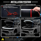Car hood lights