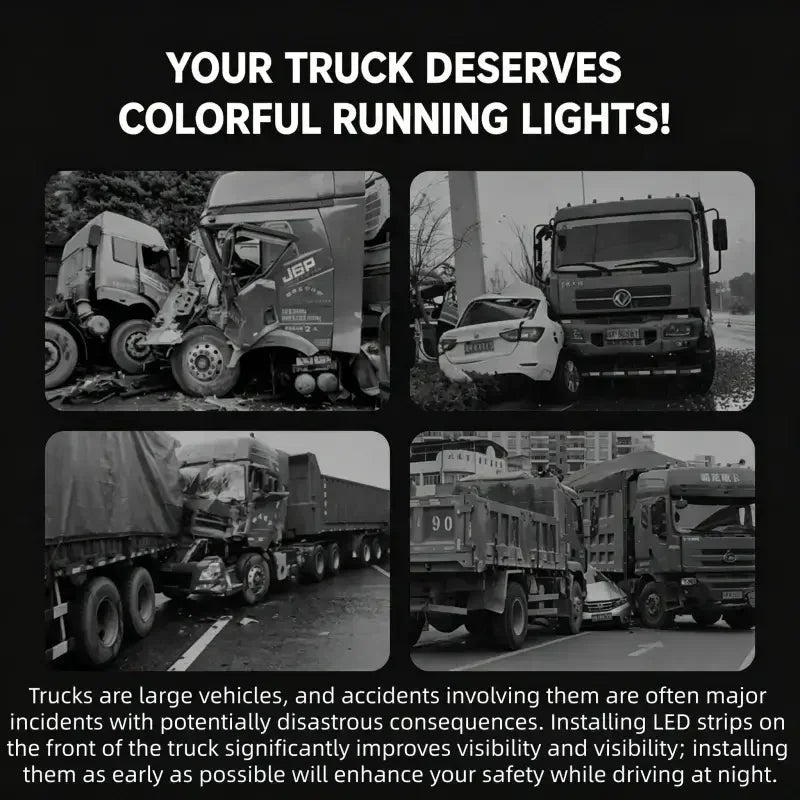 LED Color-Changing Car Light Strip – Auto Cycle & Remote Control, Universal Fit