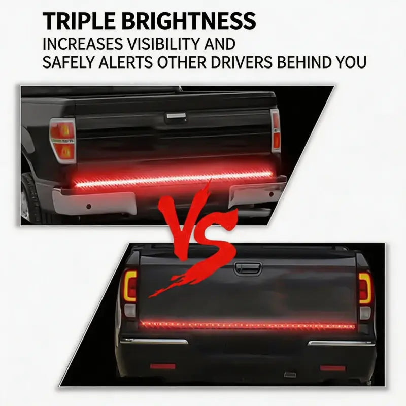 Truck tailgate light bar