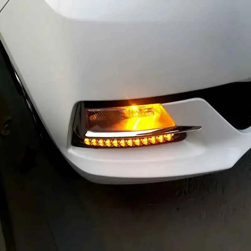Enhance Your Ride with LED Daytime Running Lights – Dual Color, Universal Fit