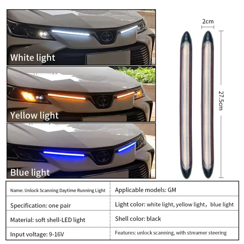 Car daytime running light strip