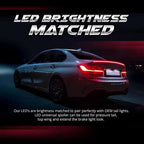Through the taillights