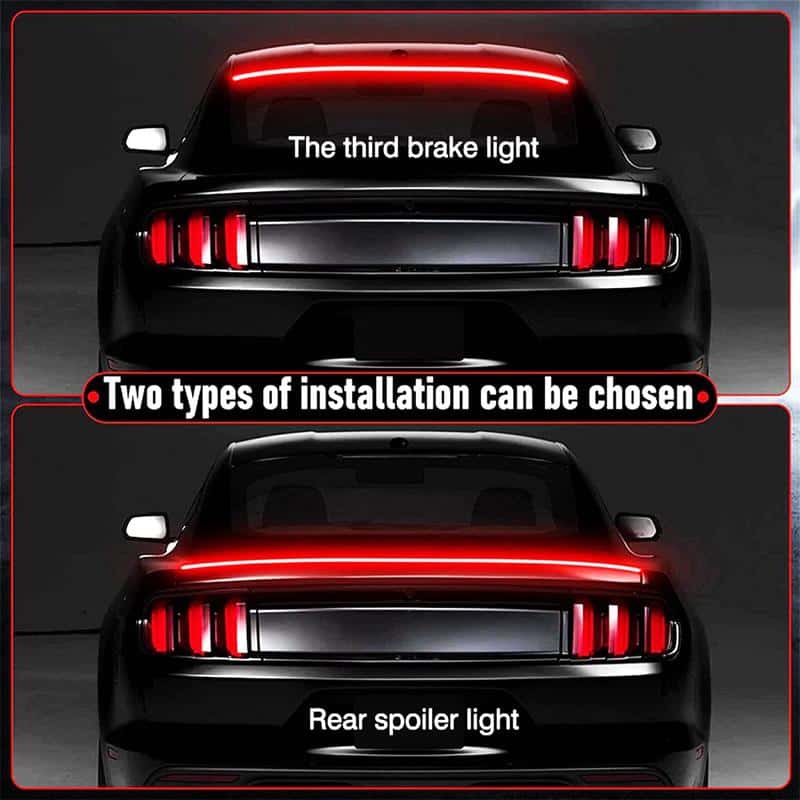 Through the taillights