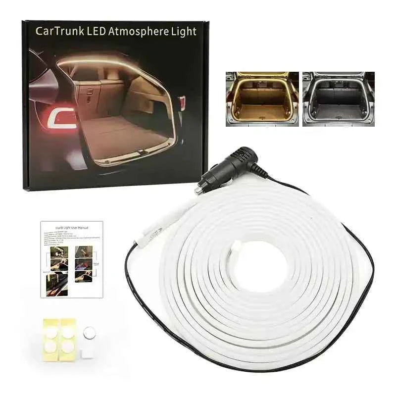 LED Trunk Light Strip with Magnetic Sensor – Auto On/Off, Plug & Play, Universal Fit