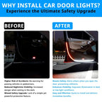 Car door warning lights