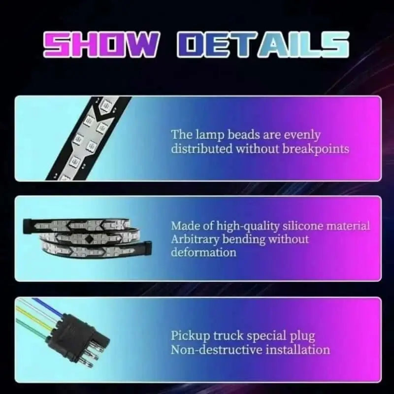 LED color tailgate light
