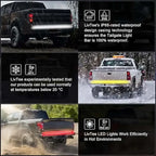 Truck tailgate light bar