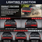 Truck tailgate light bar