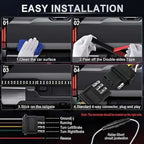 Truck tailgate light bar