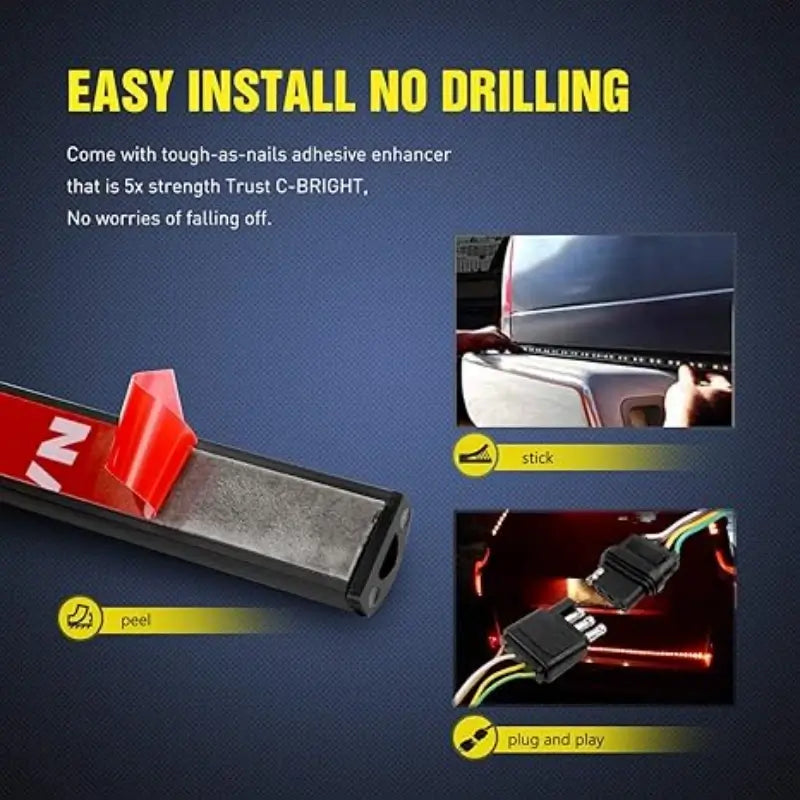 LED tailgate light strip