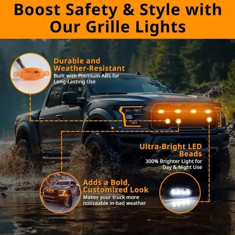 Car grille lights