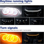 Car hood light, dual-color, dynamic