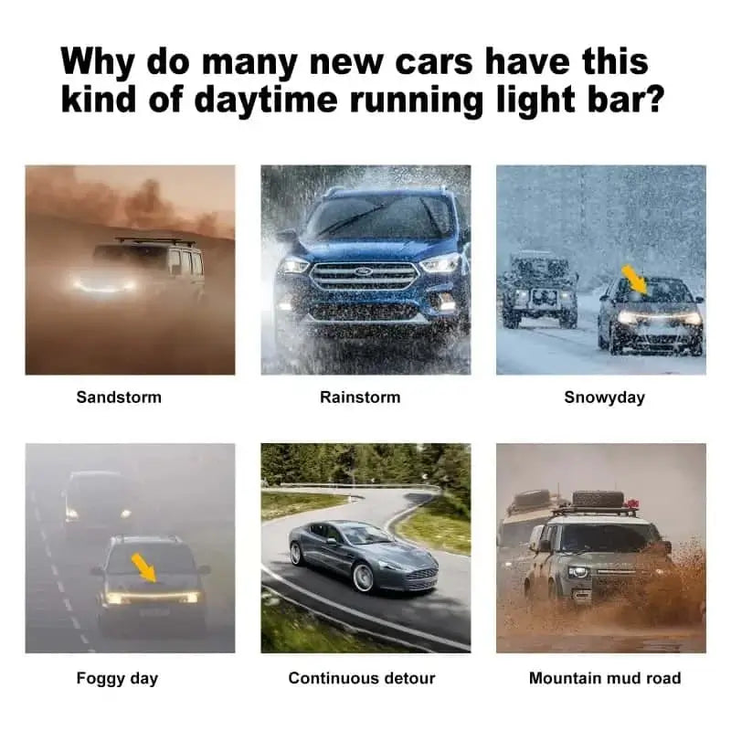 Car hood light, dual-color, dynamic