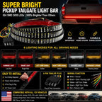 Truck tailgate light bar