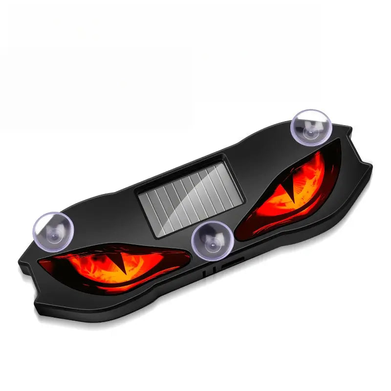 Solar Powered Devil Eyes Car LED Warning Light