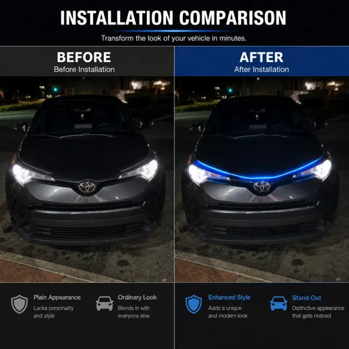 Car hood lights